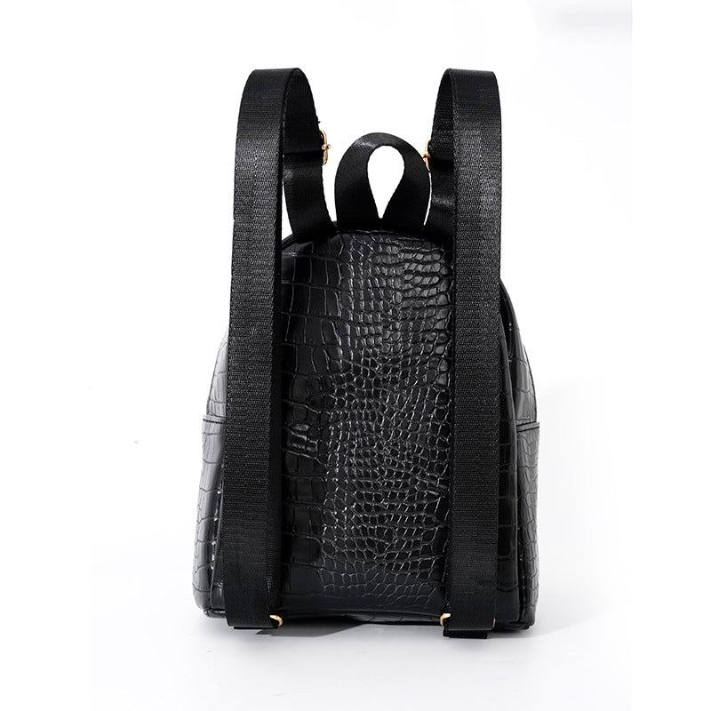 Rucksack im eleganten Krokodil-Look Skanto
