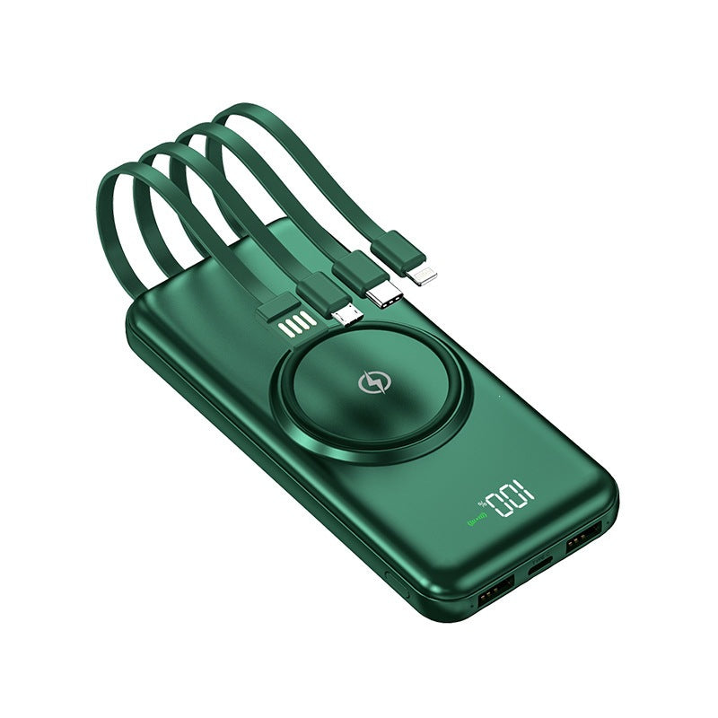 Tragbare Powerbank mit intelligenter Ladetechnologie und integriertem Kabelsystem Skanto