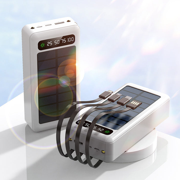 Solar-Powerbank mit Multifunktionsladung und integriertem LED-Display Skanto