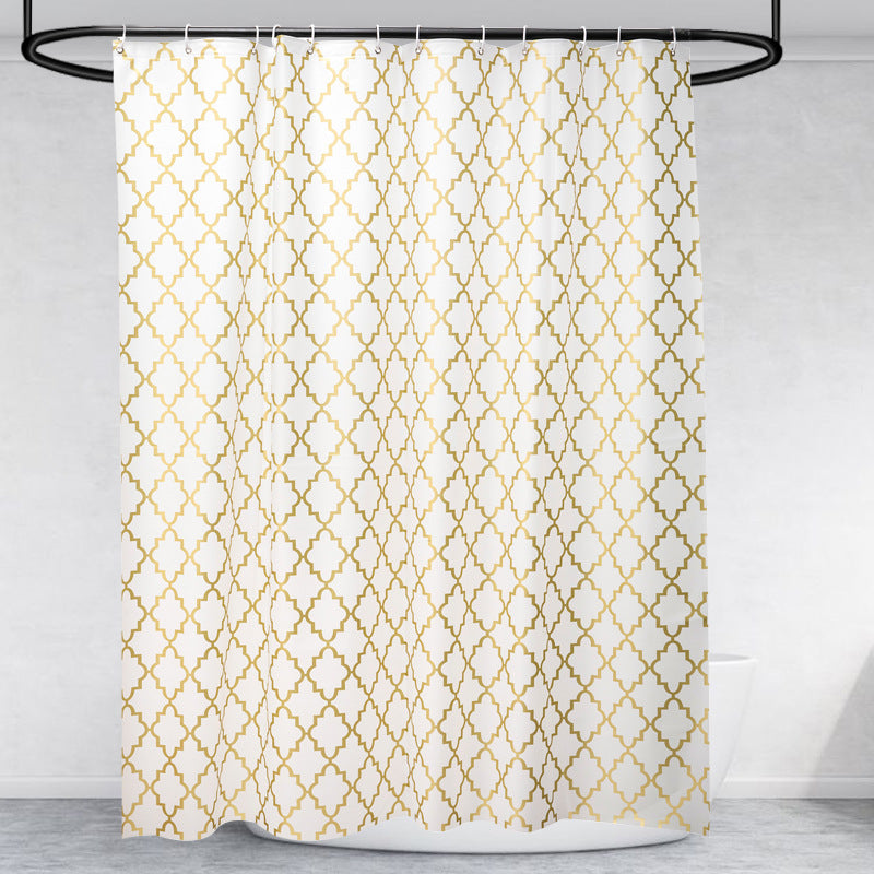 Eleganter geometrischer Duschvorhang Skanto