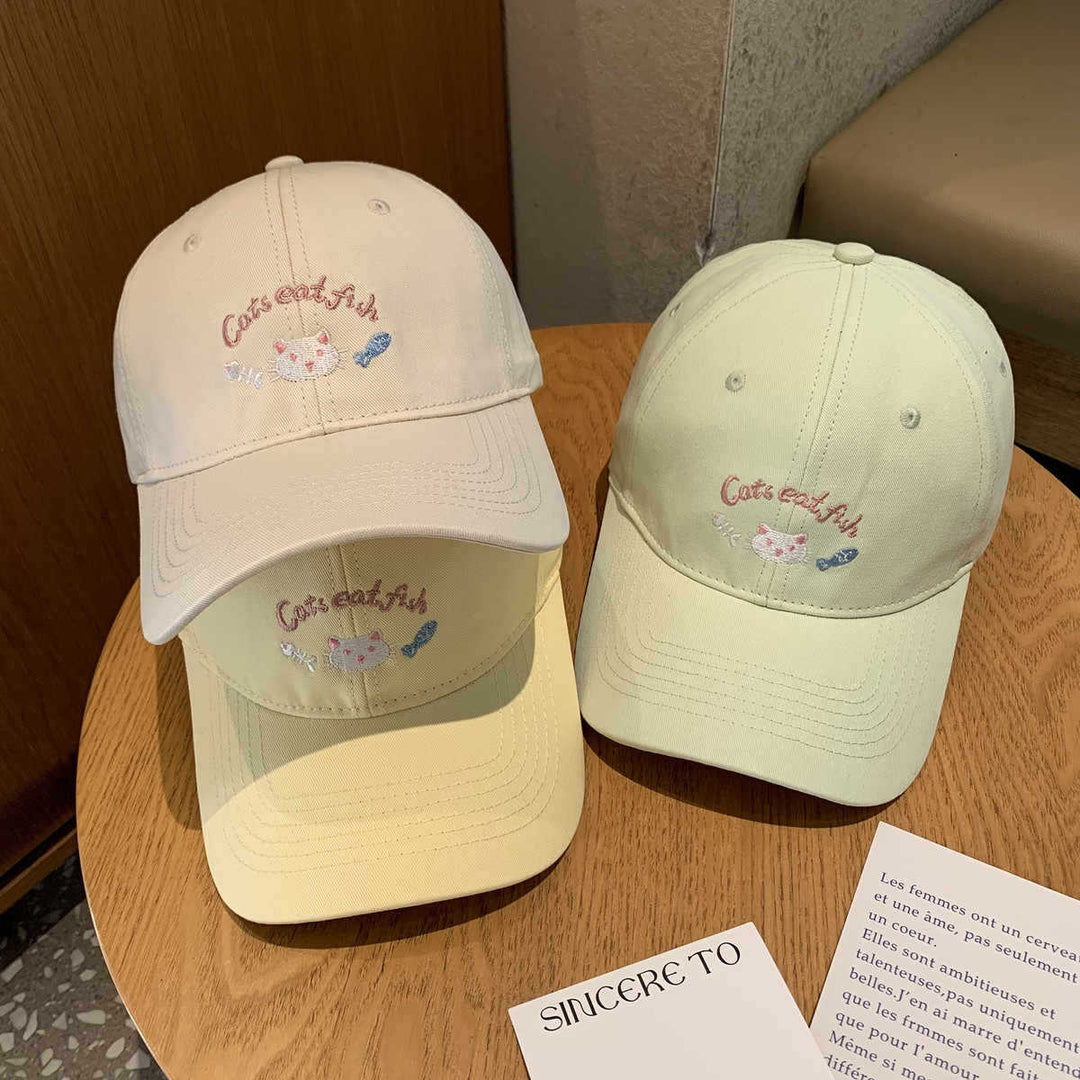 Damen Baseballkappe Skanto mit Katzenmotiv-Stickerei