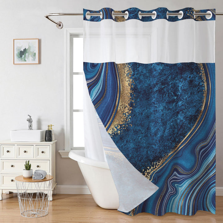 Eleganter Duschvorhang mit Marmordesign Skanto