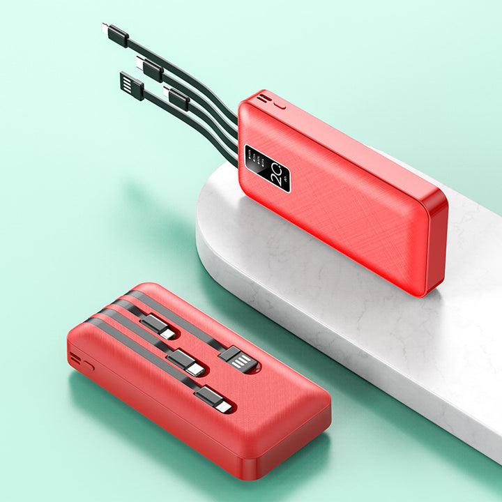 Leistungsstarke Powerbank mit integriertem Multi-Kabel Skanto