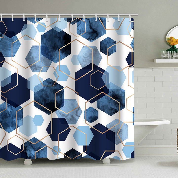 Duschvorhang mit geometrischem Muster Skanto