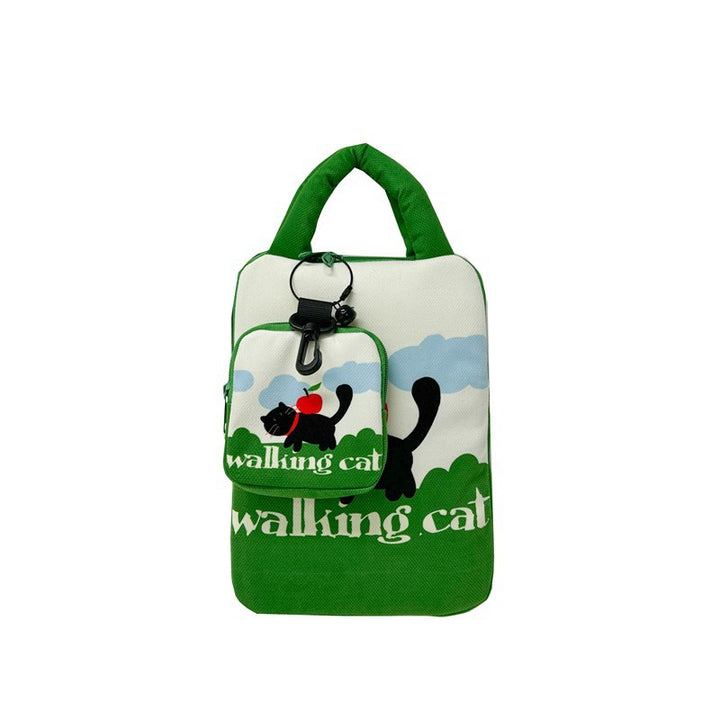 Laptoptasche mit kreativem Katzenmuster Skanto