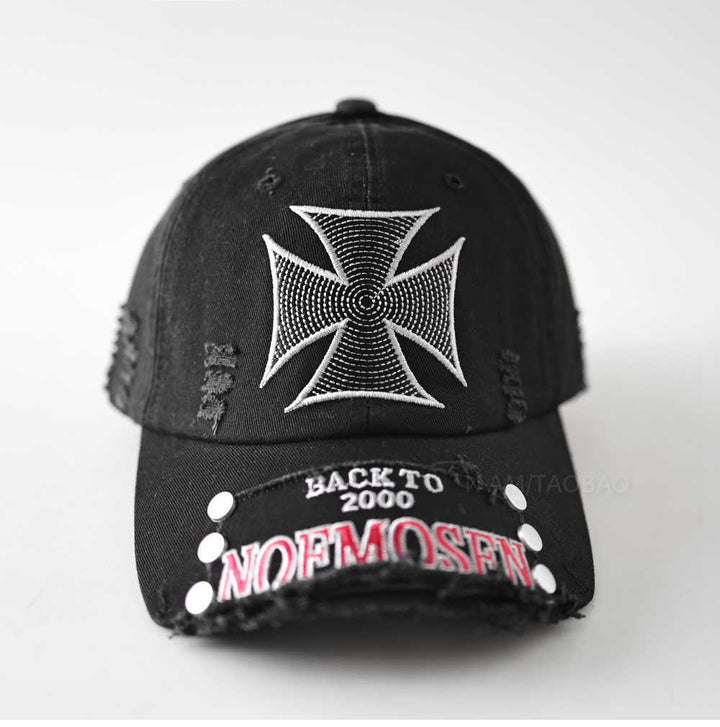 Herren Distressed Vintage Cap mit Grafik Skanto