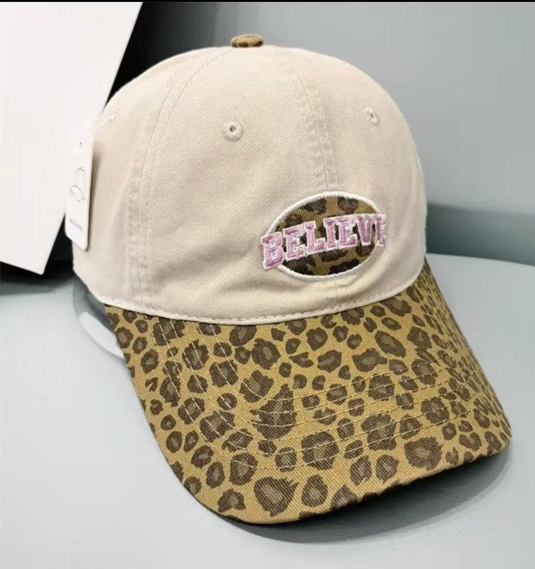 Damen lässige Baseballcap mit Leopardenmuster Skanto