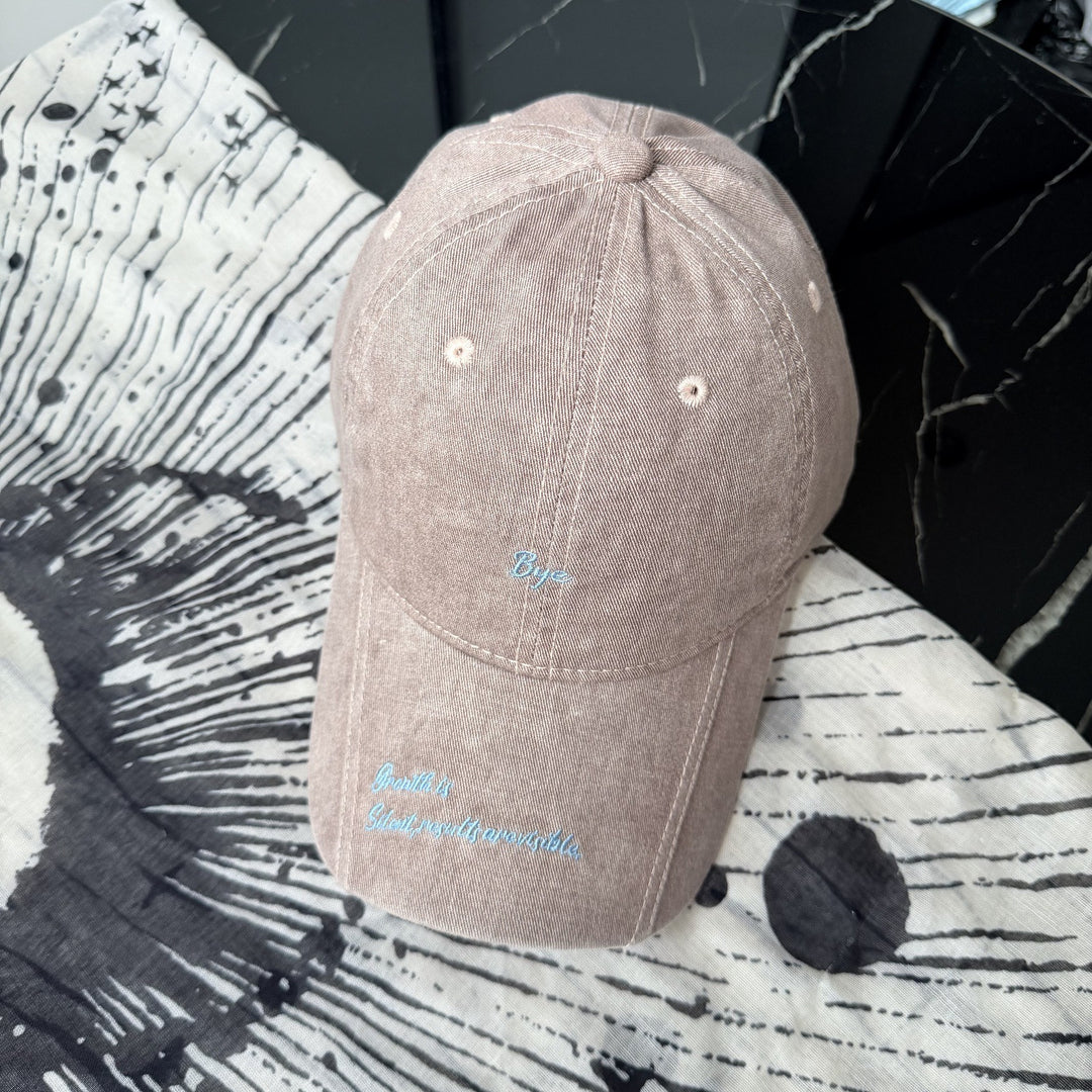 Lässige Distressed-Baumwoll-Baseballkappe für Damen Skanto