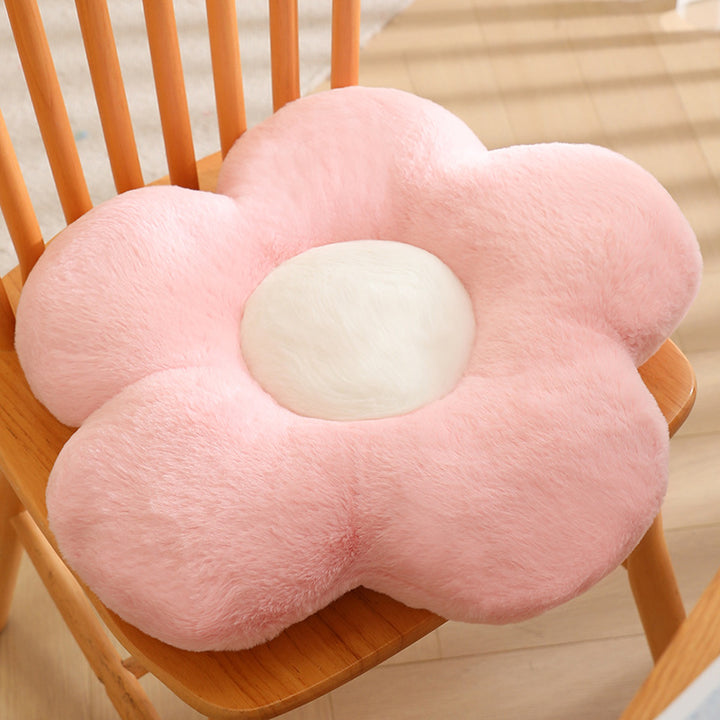 Plüsch-Sitzkissen in Blumenform Skanto