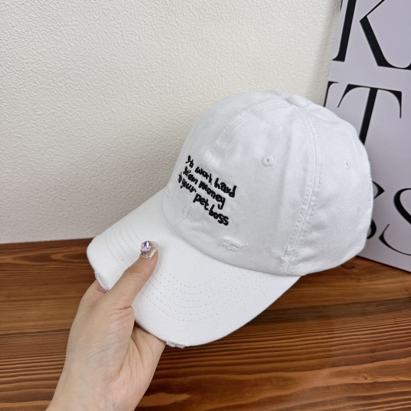 Damen Statement-Cap im Used-Look aus Jeans Skanto