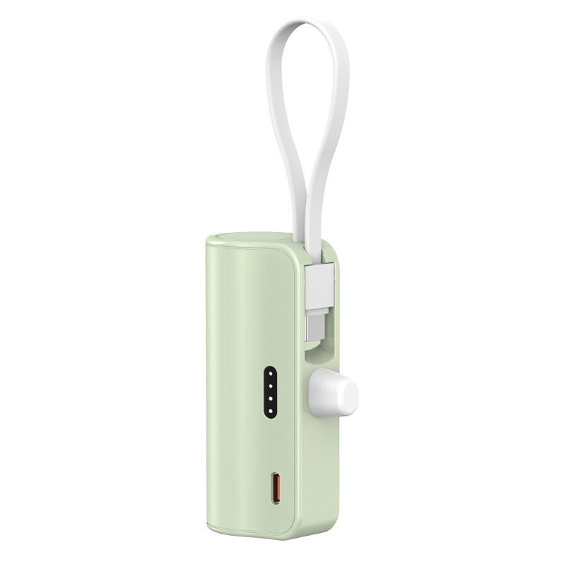 Tragbare Powerbank mit integriertem Ladekabel und kompaktem Design Skanto