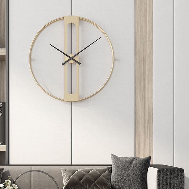 Skanto | Nordische große geräuschlose Wanduhr für Wohnzimmer 20 Zoll