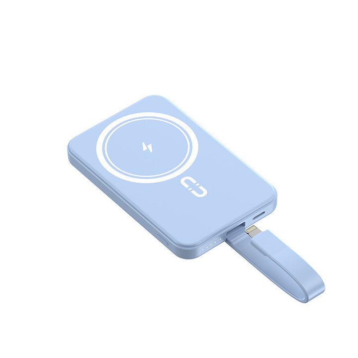Magnetische Powerbank mit kabellosem Laden und integrierter Schnellladefunktion Skanto