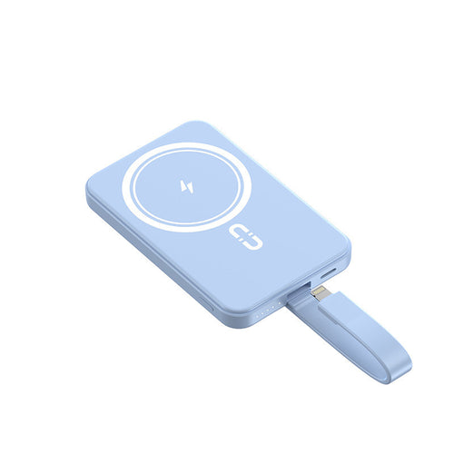 Magnetische Powerbank mit kabellosem Laden und integrierter Schnellladefunktion Skanto