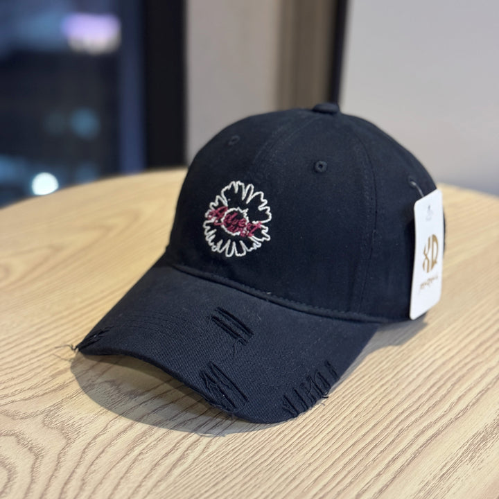 Unisex Bestickte Baseballkappe mit Blumenmuster Skanto