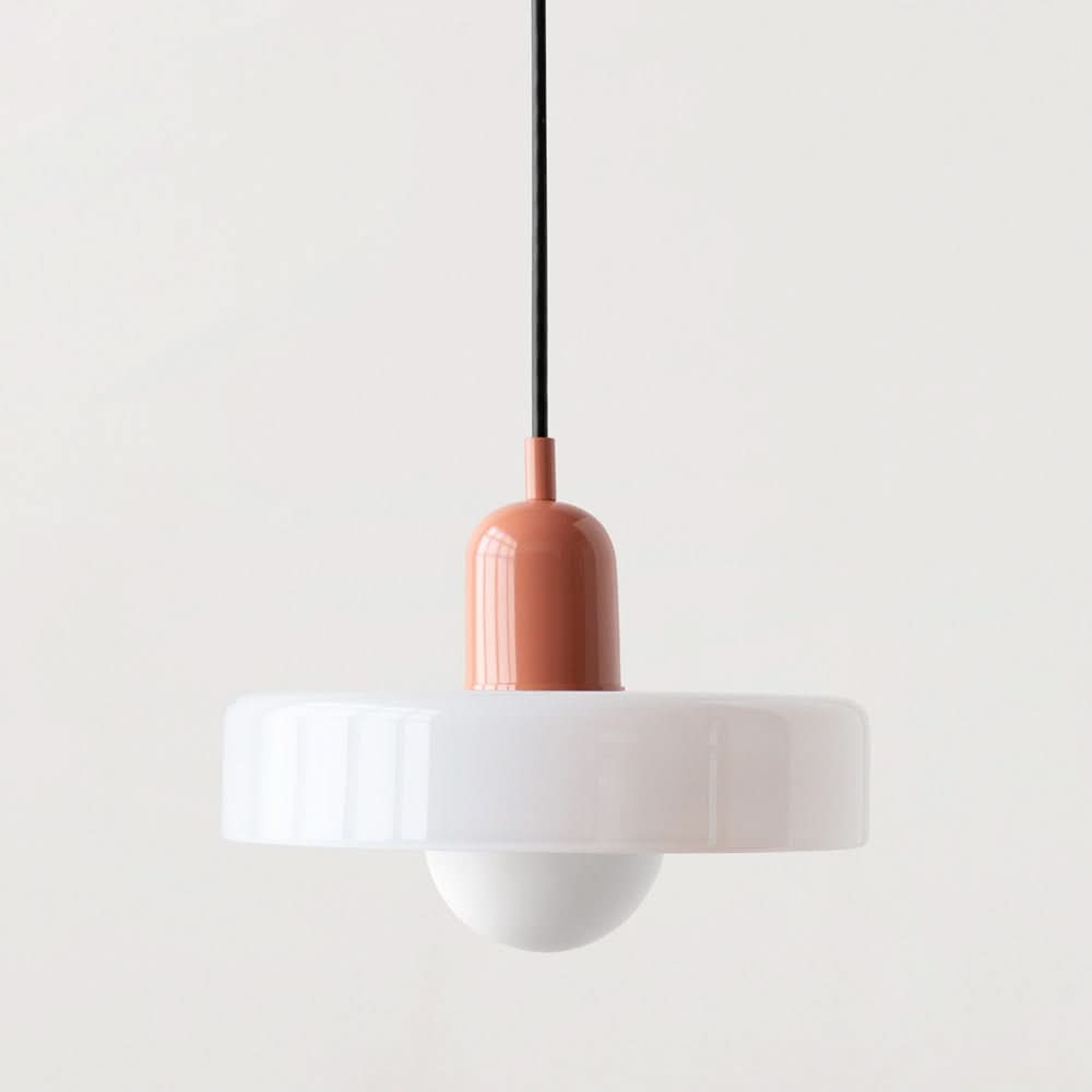 Skanto | Bauhaus Pendelleuchte aus farbigem Glas mit verstellbarer Aufhängung
