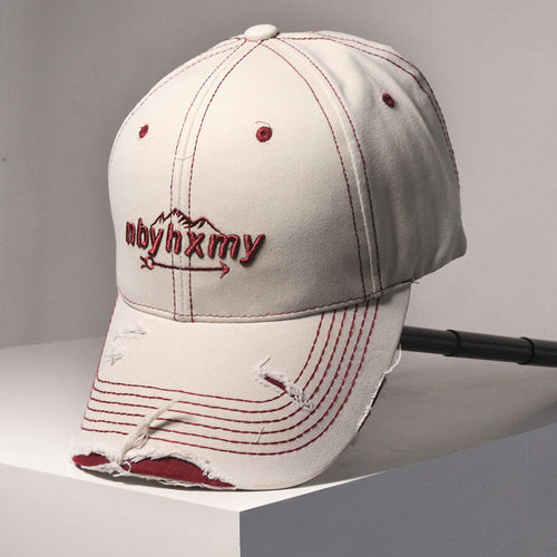 Herren Vintage Distressed Denim Baseballkappe Skanto