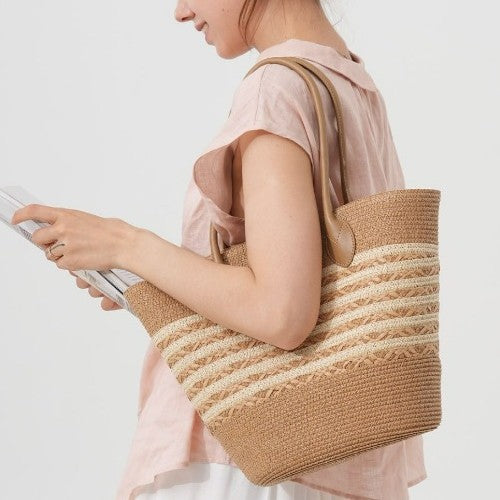 Elegante Tasche aus geflochtenem Naturmaterial Skanto