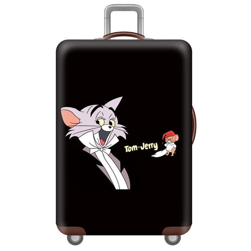 Unisex Skanto Hartschalenkoffer mit Tom und Jerry Motiv, Teleskopgriff und leichtgängigen Rollen Skanto