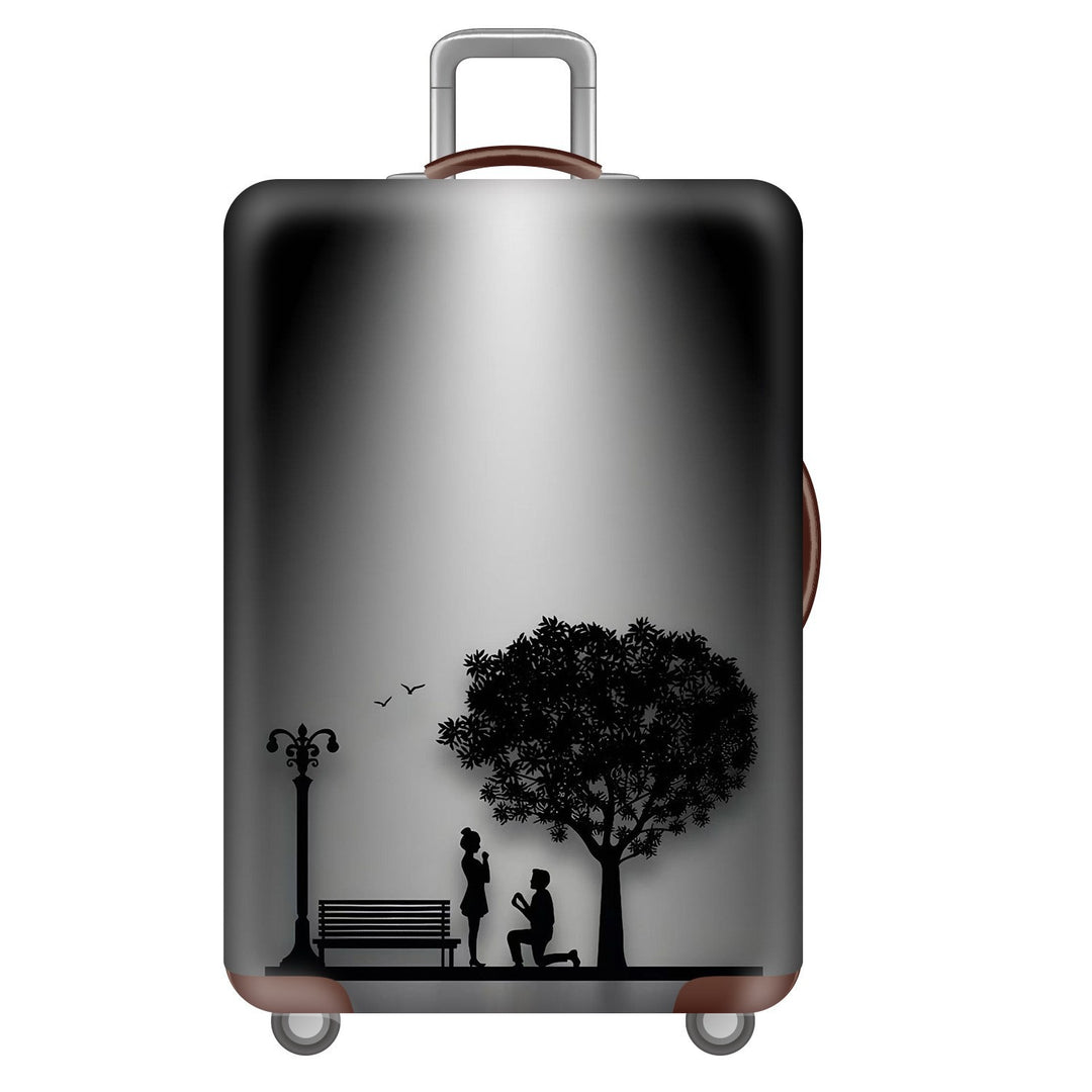 Unisex Hartschalen-Trolley mit Löwenporträt-Print, stoßfester ABS-Polycarbonat-Schale, Multiwheel-Fahrwerk und TSA-Sicherheitsschloss Skanto