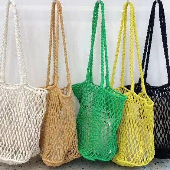 Handgeknüpfte Netztasche Skanto