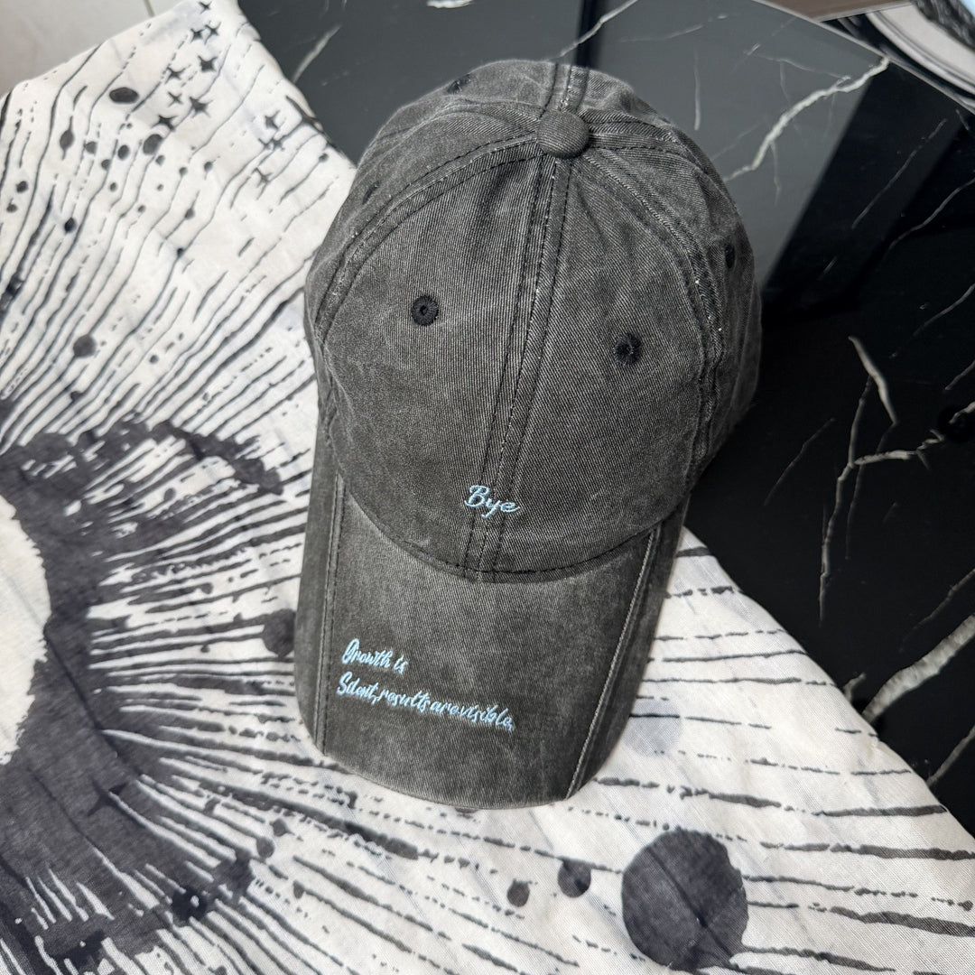 Lässige Distressed-Baumwoll-Baseballkappe für Damen Skanto