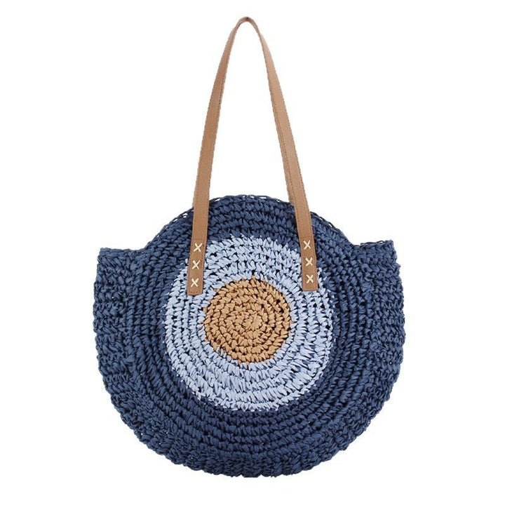 Runde Makramee-Strandtasche Skanto