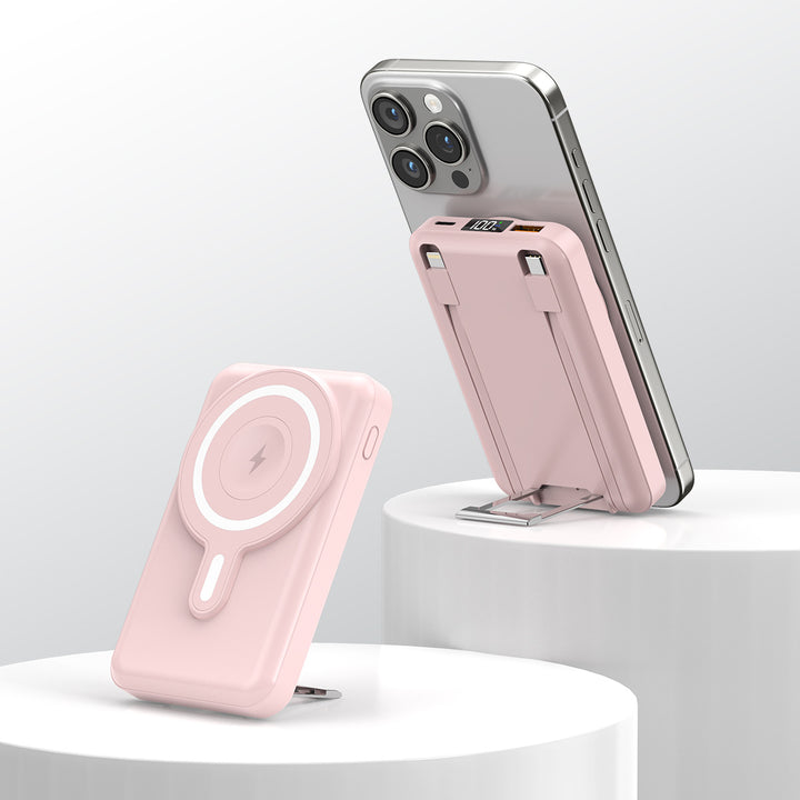 Tragbare magnetische Powerbank mit Ständer Skanto
