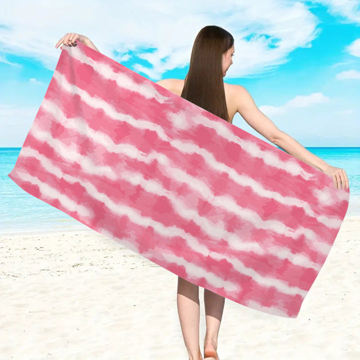 Großes Strandtuch mit farbenfrohem Schmetterlingsdesign Skanto