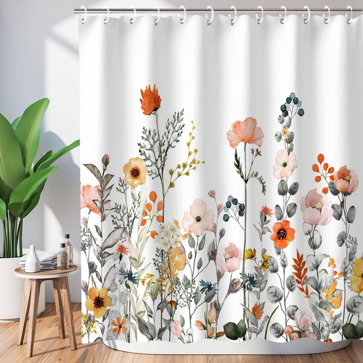 Duschvorhang Skanto mit Blumenmuster