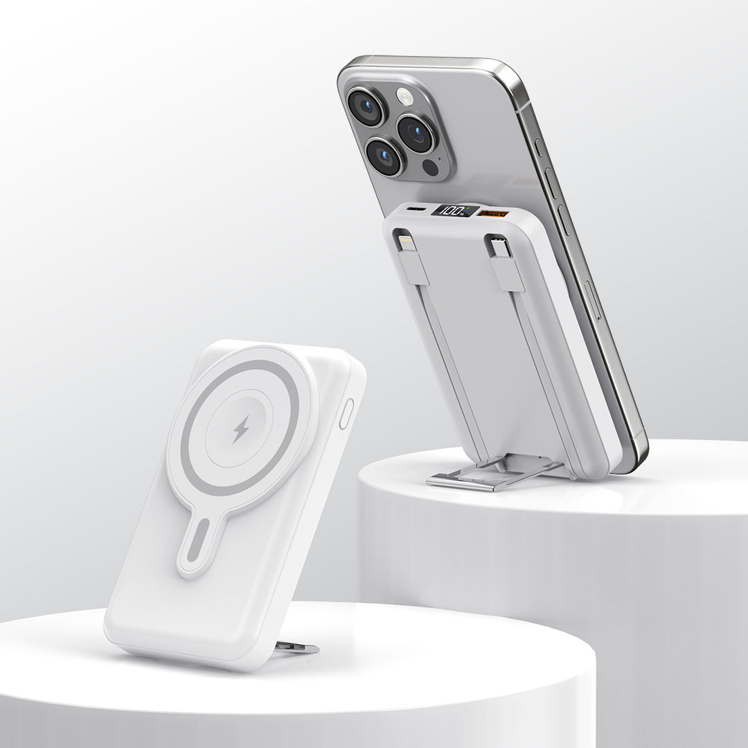Tragbare magnetische Powerbank mit Ständer Skanto