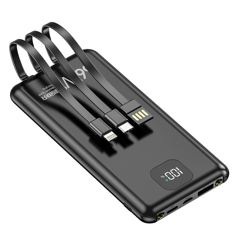 Kompakte Powerbank mit integrierten Schnellladeanschlüssen Skanto