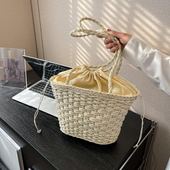 Handgeknüpfte Raffia-Einkaufstasche Skanto