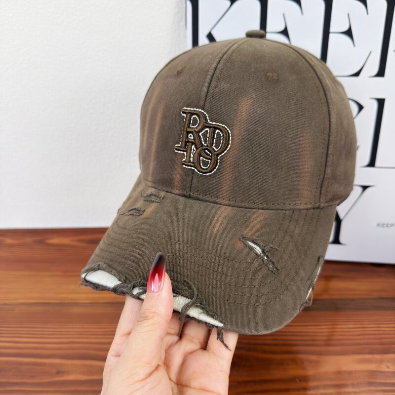 Damen Baseballkappe aus Baumwolle im Used-Look, klassisch, Skanto