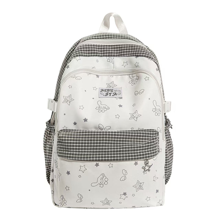 Verspielter gemusterter Schulrucksack Skanto