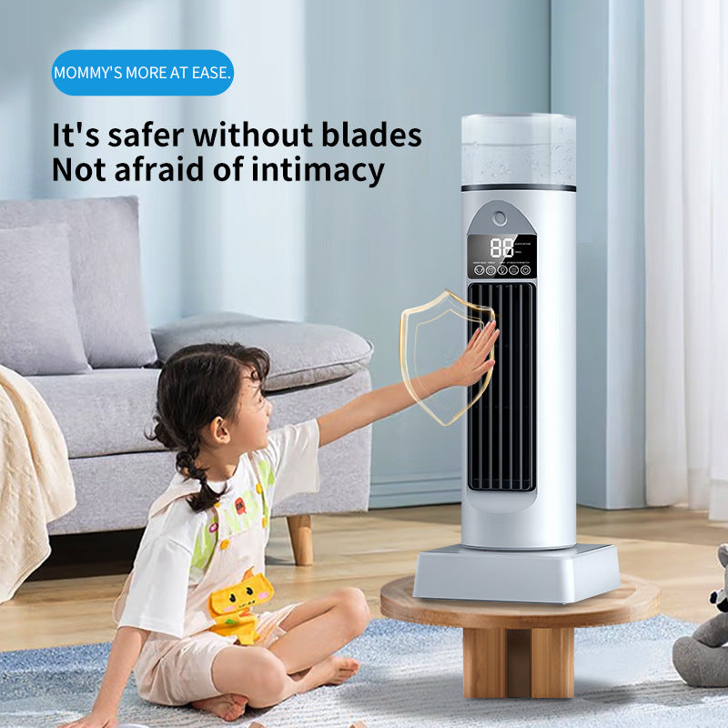 Kühlender Oszillierender Turm-Luftbefeuchter-Ventilator mit LED-Anzeige und Fernbedienung Skanto