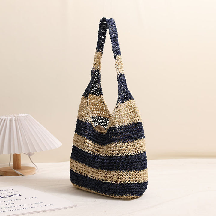 Leicht zu tragende Tasche im Streifendesign Skanto
