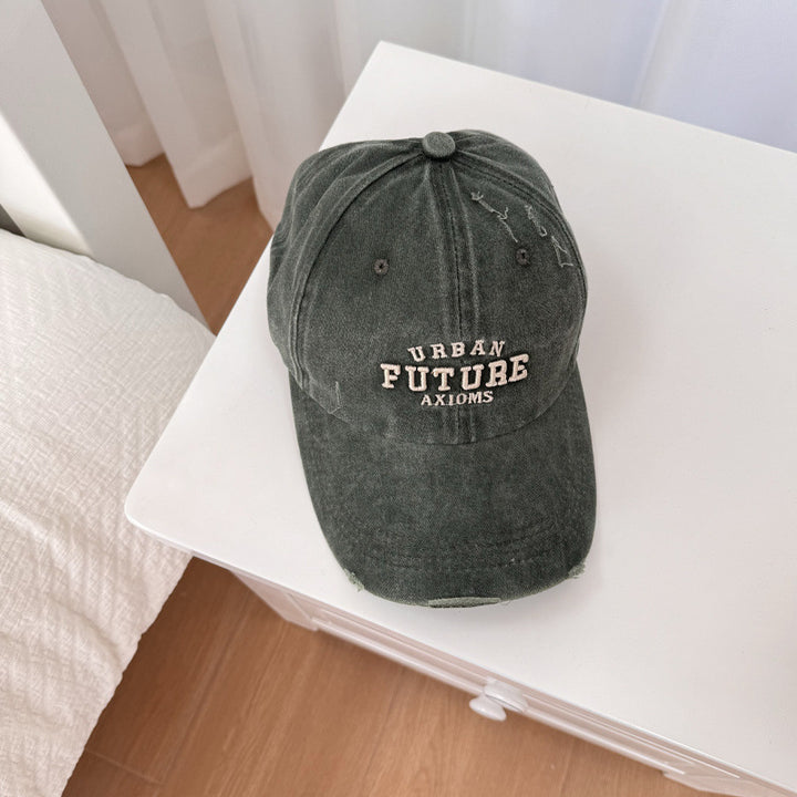 Herren Distressed Baumwoll-Baseballkappe verstellbar Skanto