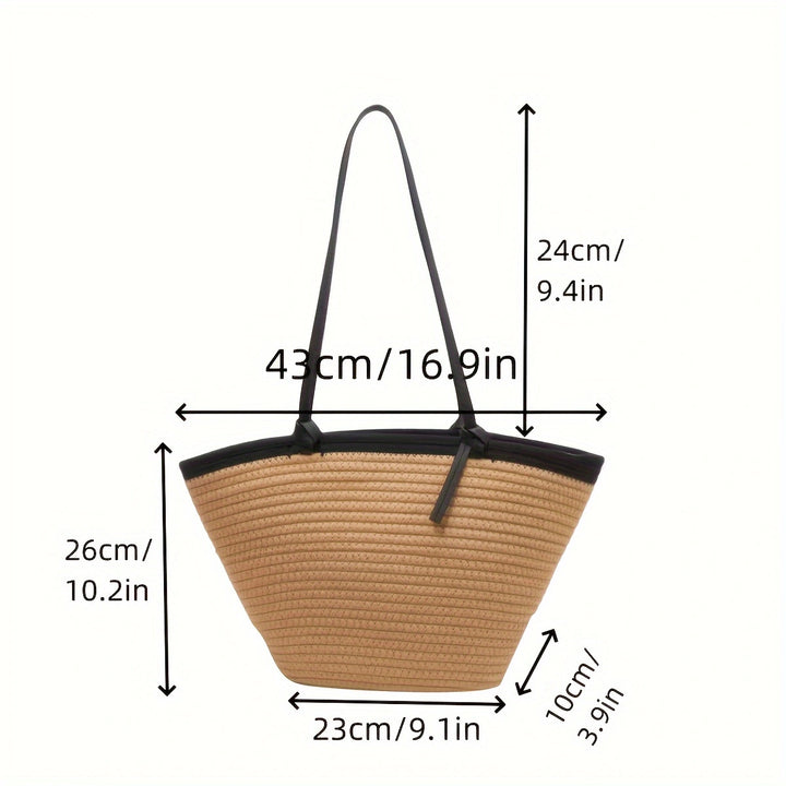 Geräumige Strandtasche mit verstärktem Boden und pflegeleichtem Material Skanto