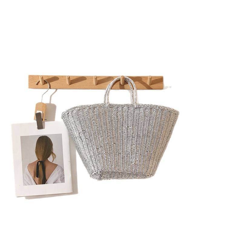 Elegante gewebte Korbtasche mit stabilen Griffen Skanto