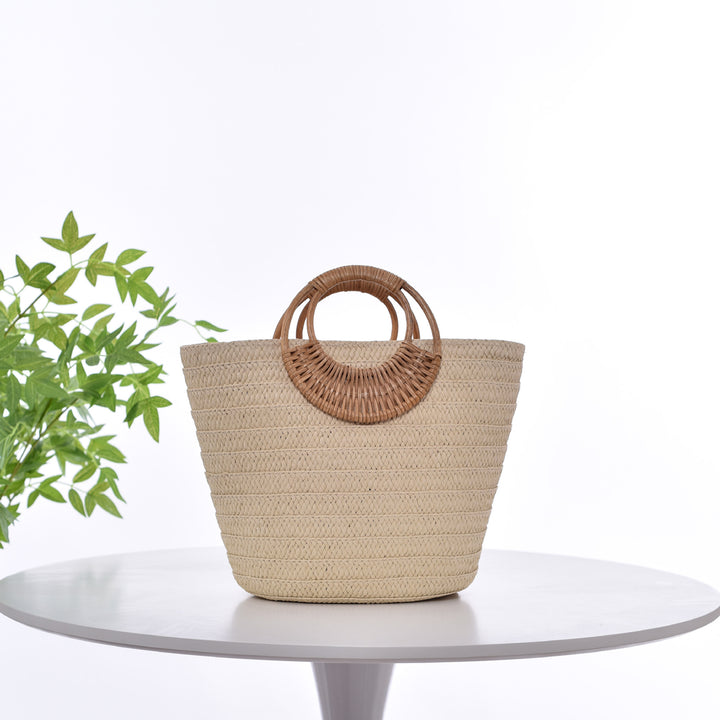Handtasche mit geflochtenem Griff Skanto