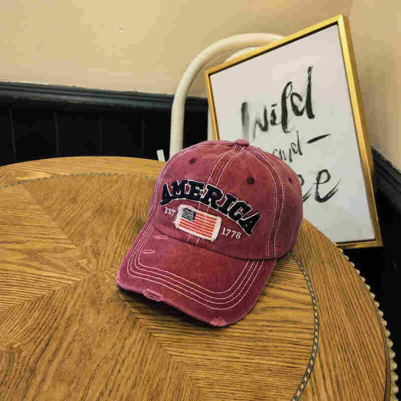 Unisex Distressed Baseballkappe im Vintage-Stil Skanto