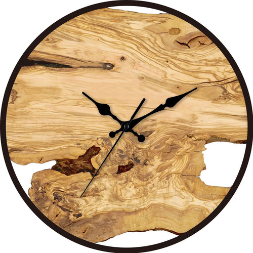 Skanto | Wanduhr aus Acryl in Holzoptik für Wohnzimmer 30 cm