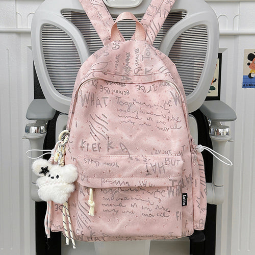 Trendiger Rucksack Skanto mit Schriftzug-Print