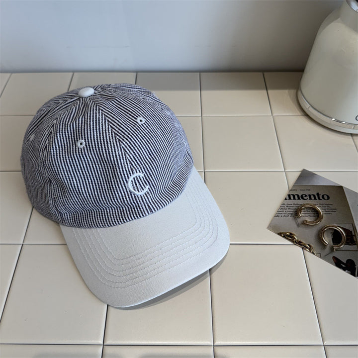 Klassische gestreifte Baseballkappe für Herren Skanto