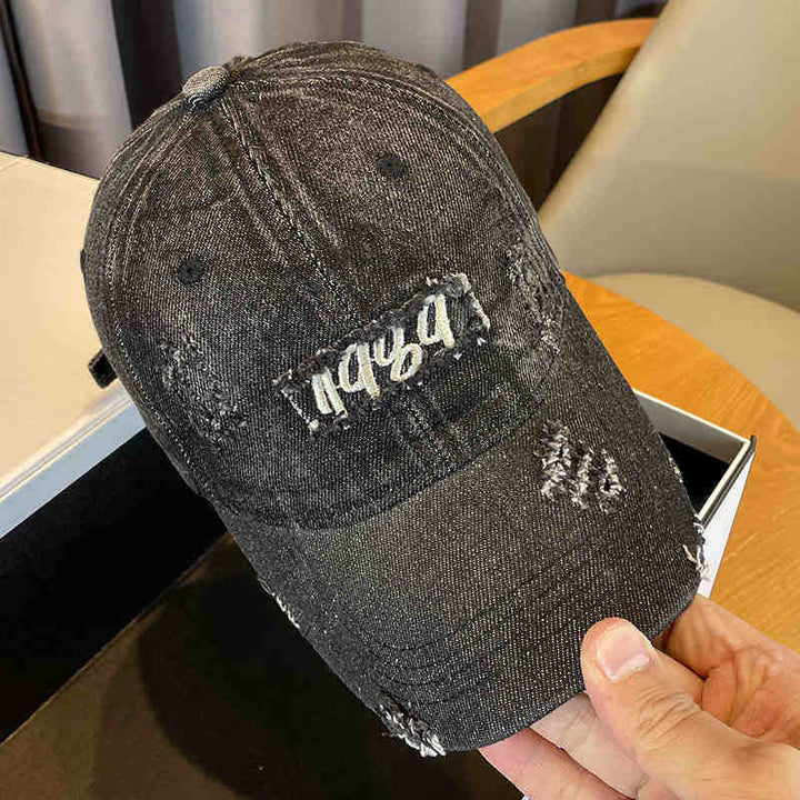 Damen Cap im Used-Look aus Jeans Skanto