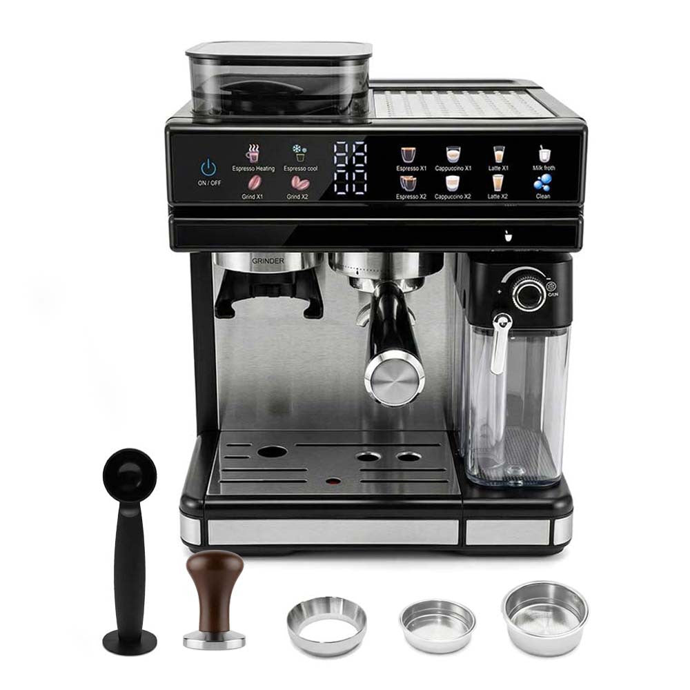 Espressomaschine mit integriertem Mahlwerk und präziser Temperaturregelung Skanto