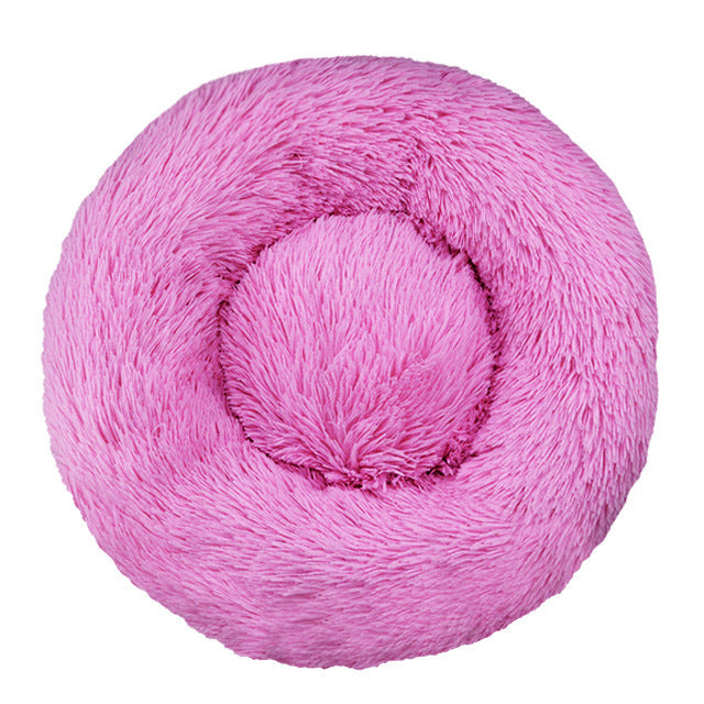 Flauschiges rundes Hundebett