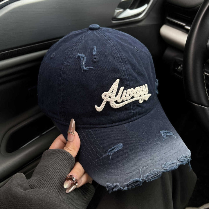 Damen Baseball Cap mit Grafik im Used-Look Skanto