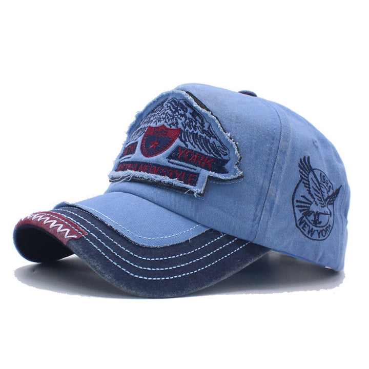 Herren Distressed Denim Cap Skanto